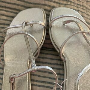 Old Navy Metallic Silver Sandals